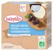 Babybio Brewed Sheep Plum 6 Months and + Organic 4 Gourds of 85g