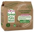 Love &amp; Green Organic Diapers Pure Nature 32 Diapers Size 1 Birth (2 to 5Kg)