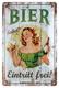 TIN SIGN *BEER INCLUDED? WXH: 20X30 CM