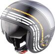 Шлем Highway 1 Retro 68 II, цвет серебристый/черный/белый, размер XS