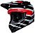 Bell Moto-9S Flex Banshee, cross helmet Color: Black/White/Red Size: S