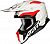 Just1 J18 Virtual, cross helmet Color: White/Black/Red Size: XS