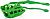 Acerbis 0023662 Kawasaki, set chain slider/guide Green