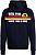 King Kerosin Motor Gear - Ride Free, zip hoodie Color: Dark Blue Size: XL