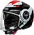 Premier Cool Evo OPT, jet helmet Color: Light Grey/Black/Red Size: XS