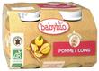 BABYBIO POMME-COING 2X130 G 