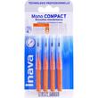 INAVA MONO COMPACT BROSSETTES INTERDENTAIRES ETROITS 1.2MM X4 